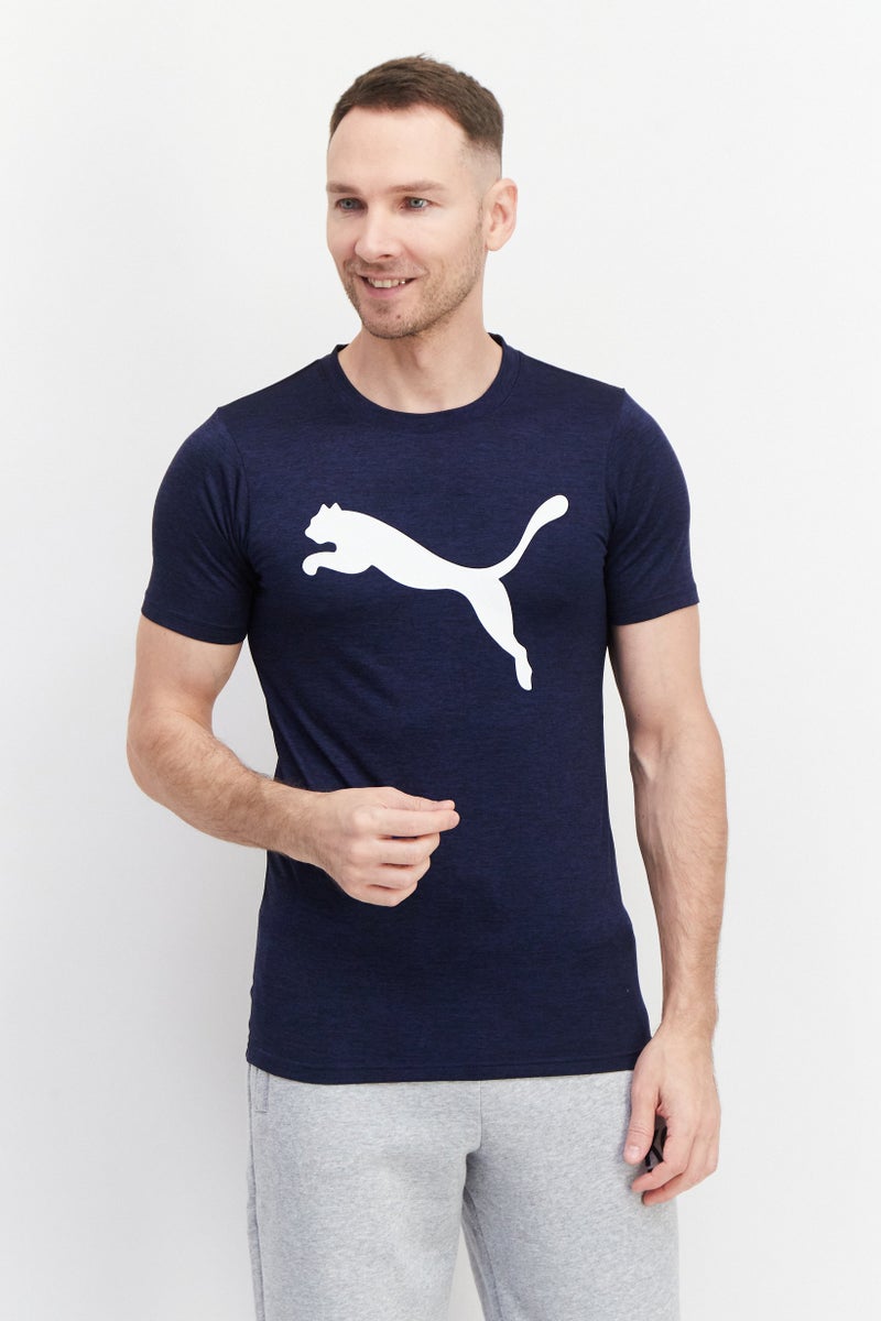 PUMA Men Sportswear Fit Training T-Shirt, Navy Blue - Image 1